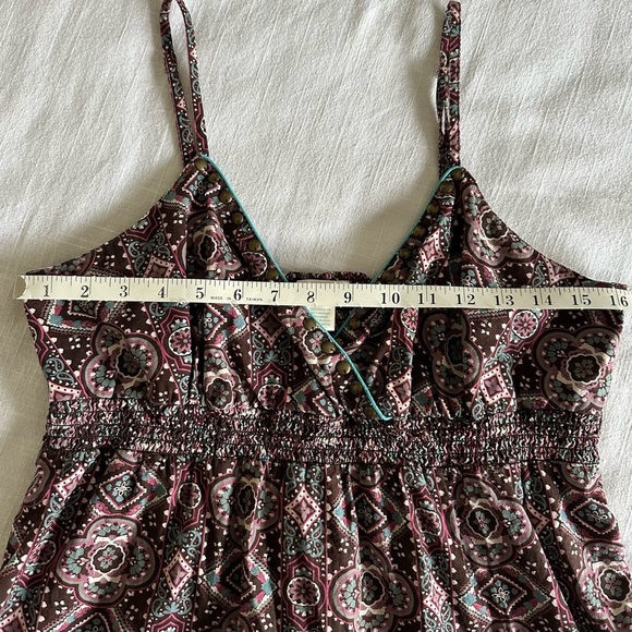 Maurices Studded Smocked Babydoll Tank & Shop The Mint Button Front Tank Size L - Picture 4 of 13